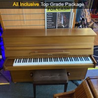 Used Hellas Modern Upright Piano All Inclusive Package